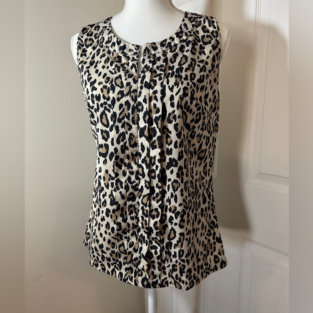 NWT Banana Republic leopard print blouse.